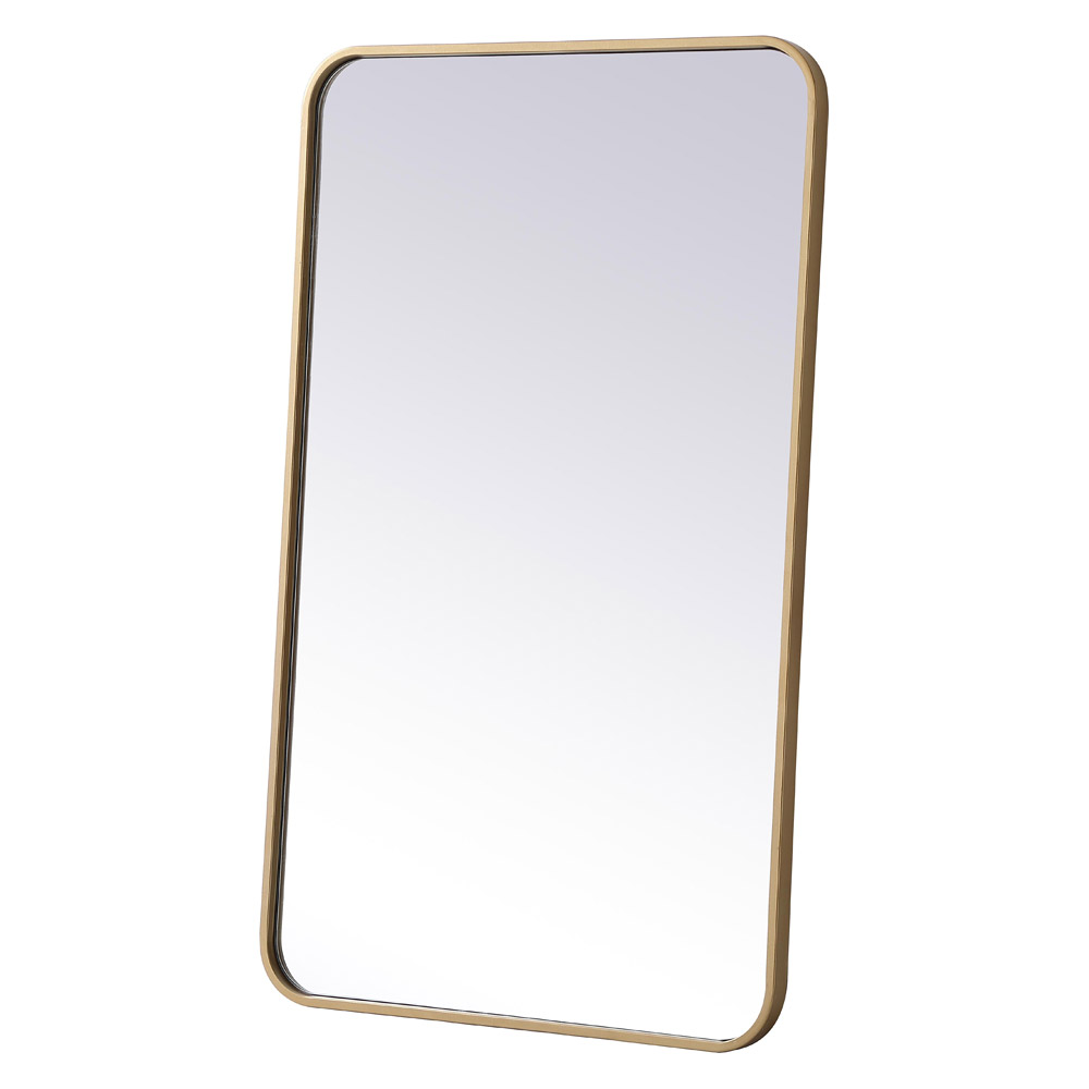 Elegant Wall Mirror - Brass, L 36" (MR802236BR)