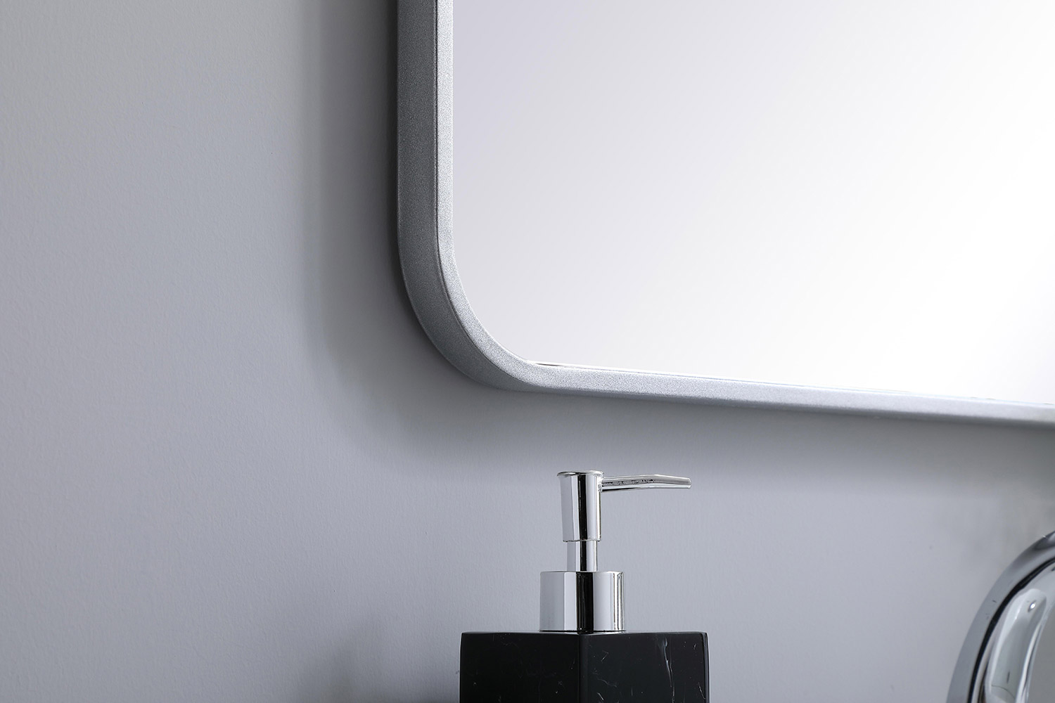 Elegant Wall Mirror - Silver, L 36" (MR802236S)