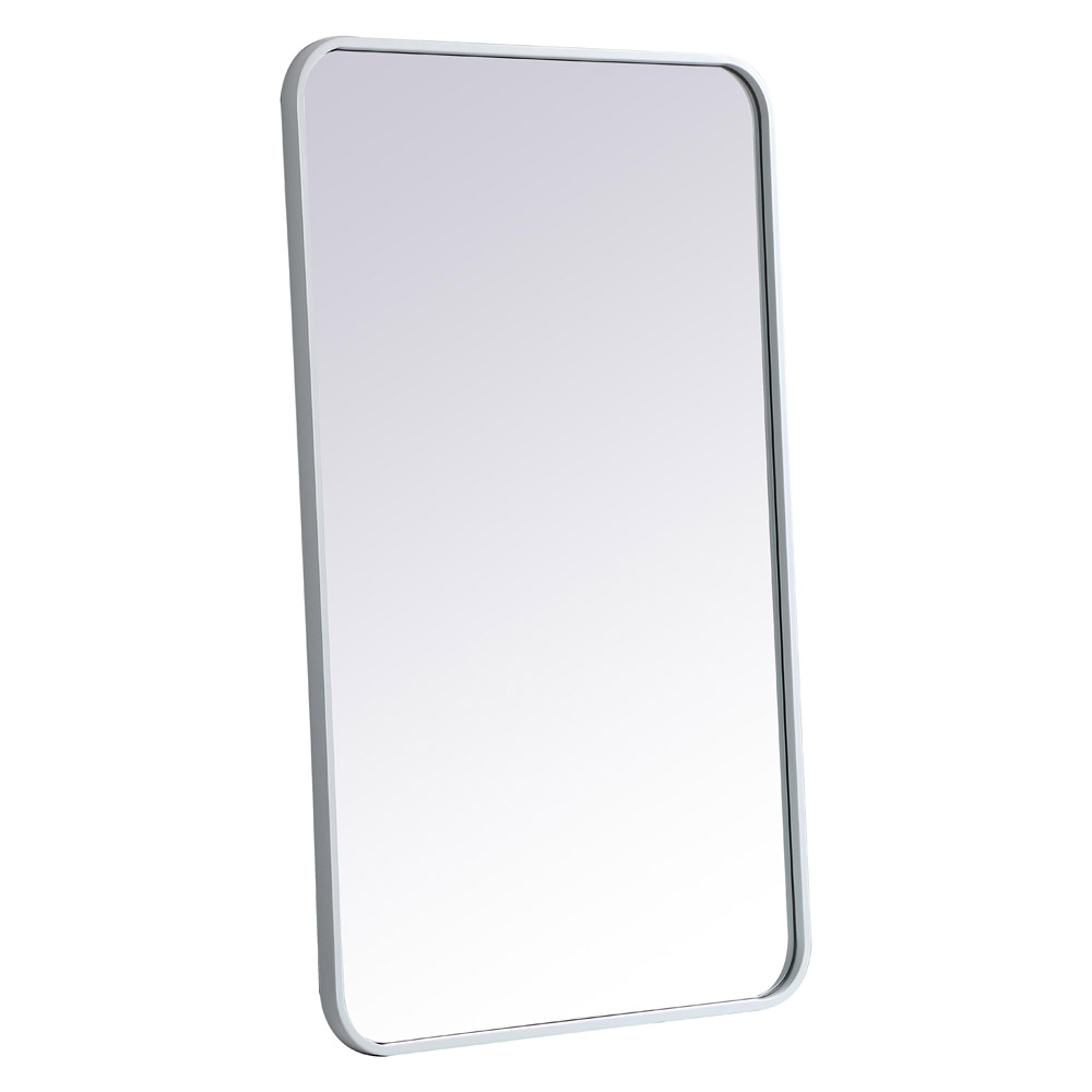 Elegant Wall Mirror - White, L 36" (MR802236WH)