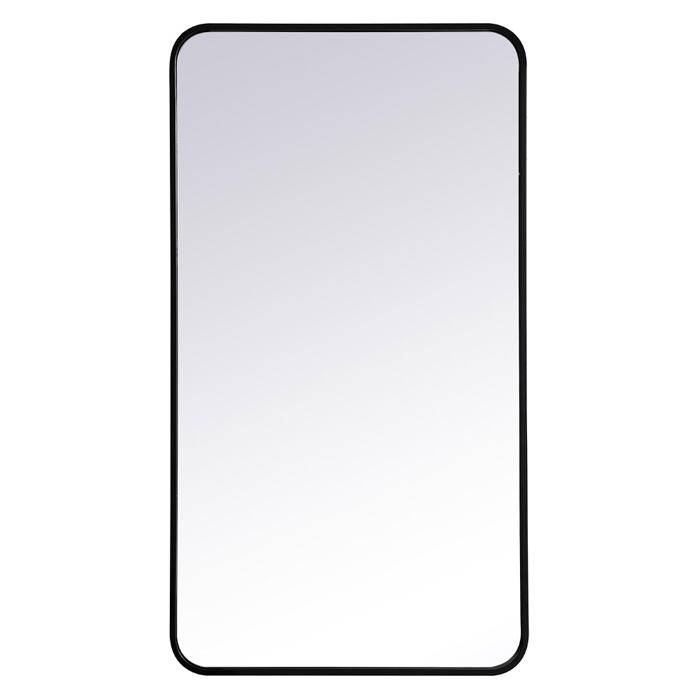 Elegant Wall Mirror - Black, L 40" (MR802240BK)