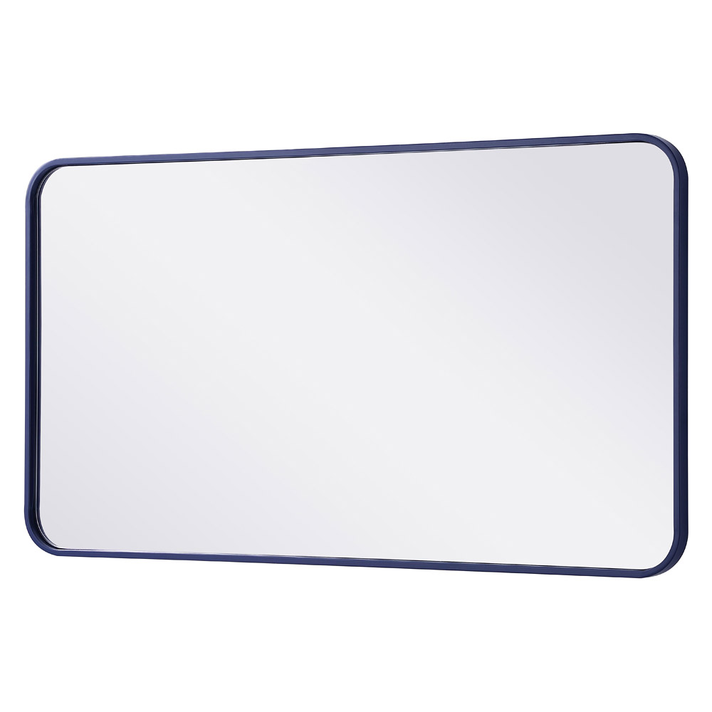 Elegant Wall Mirror - Blue, L 40" (MR802240BL)