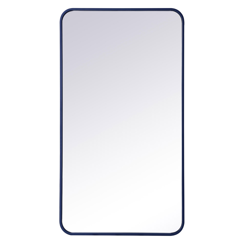 Elegant Wall Mirror - Blue, L 40" (MR802240BL)