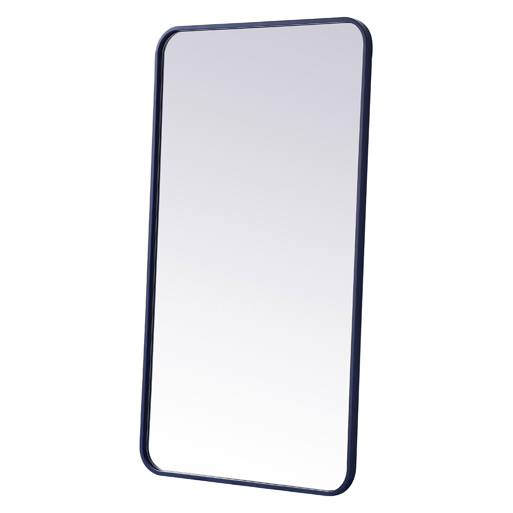 Elegant Wall Mirror - Blue, L 40" (MR802240BL)