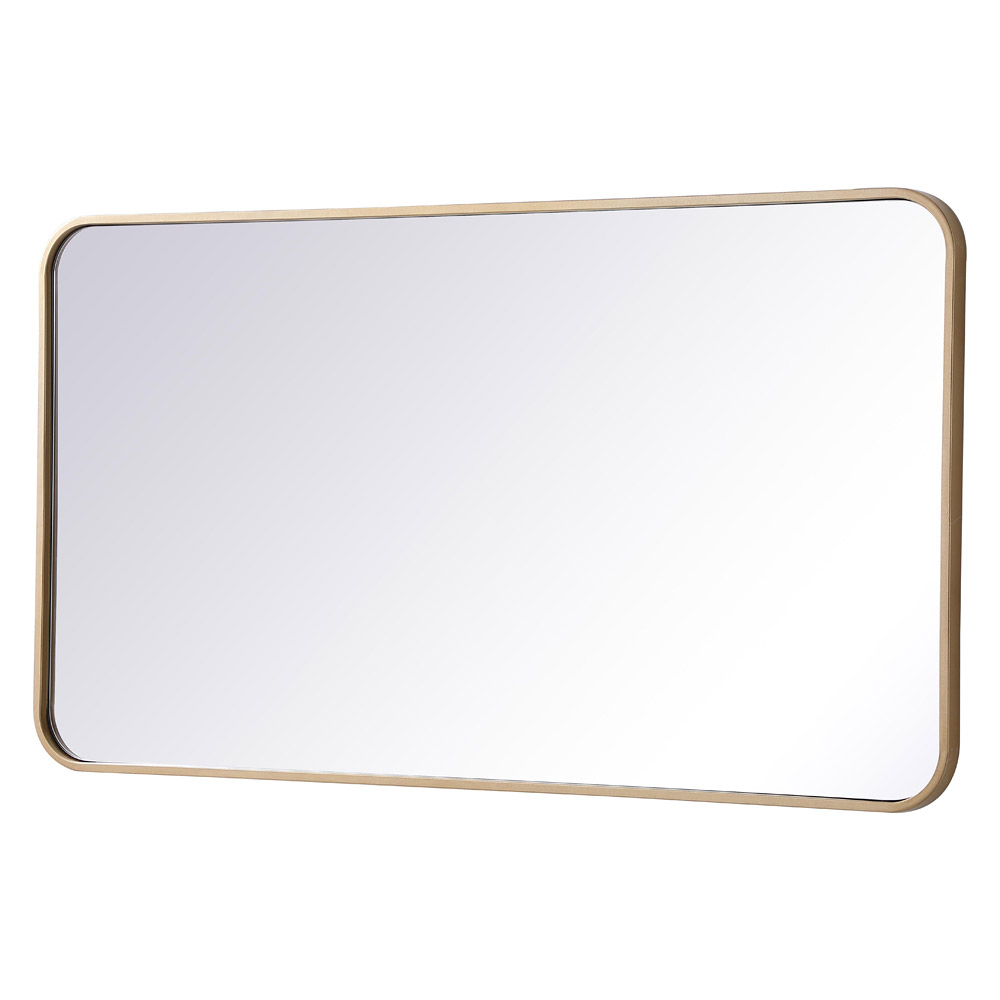 Elegant Wall Mirror - Brass, L 40" (MR802240BR)