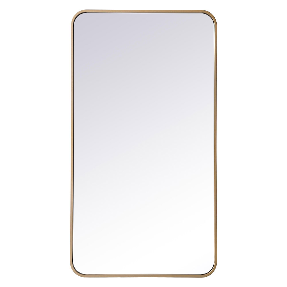 Elegant Wall Mirror - Brass, L 40" (MR802240BR)