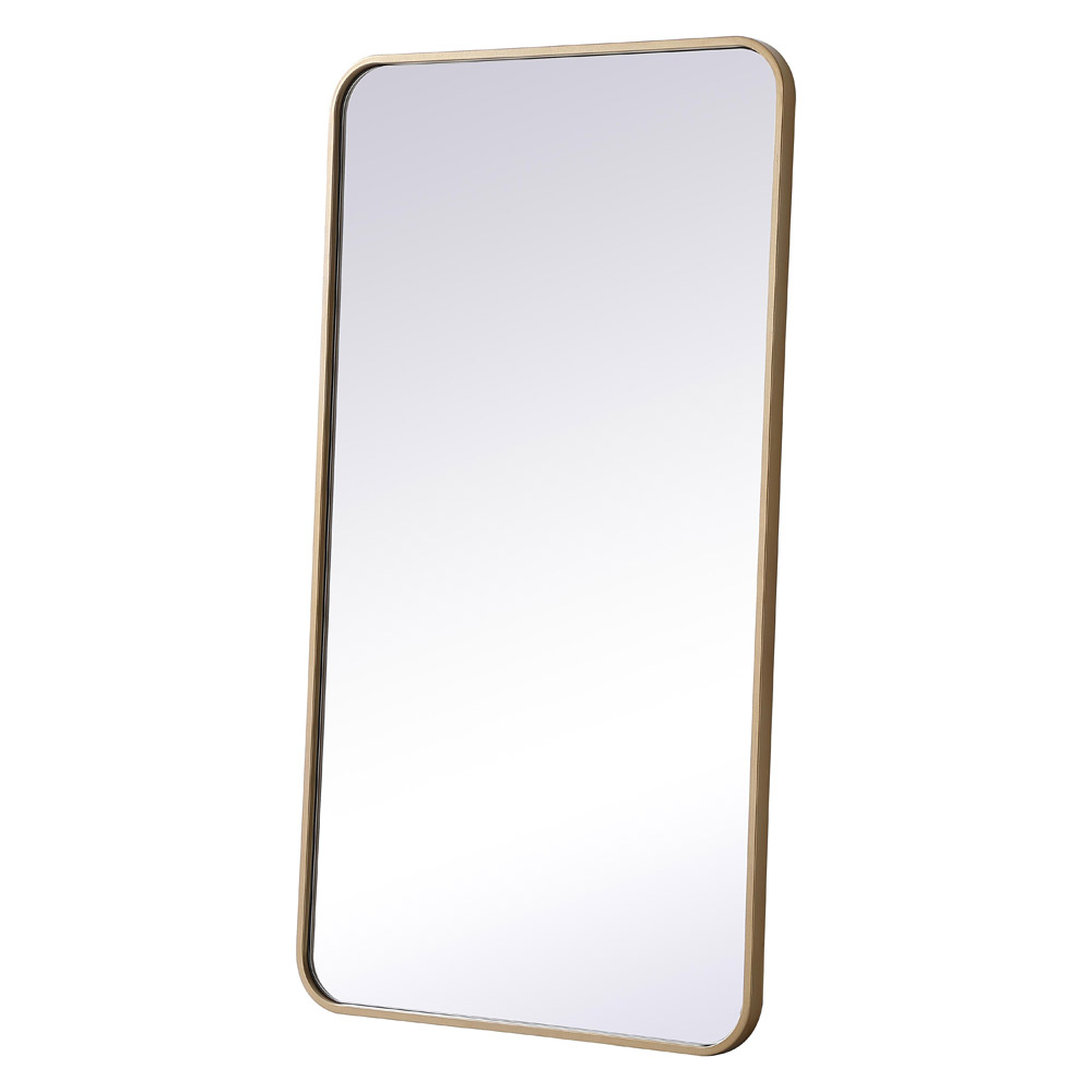 Elegant Wall Mirror - Brass, L 40" (MR802240BR)