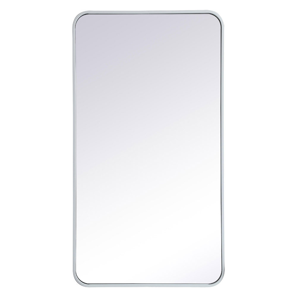 Elegant Wall Mirror - White, L 40" (MR802240WH)