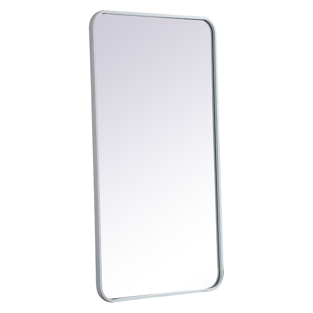 Elegant Wall Mirror - White, L 40" (MR802240WH)