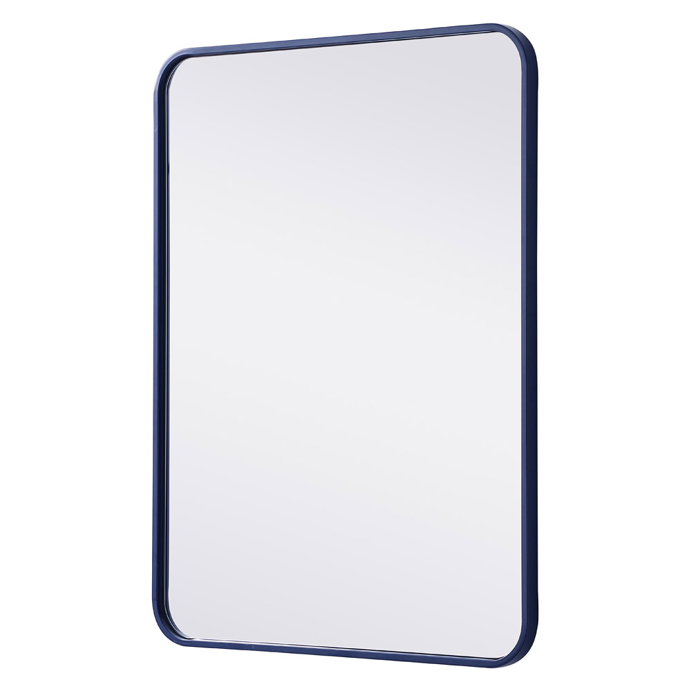 Elegant Wall Mirror - Blue, L 32" (MR802432BL)