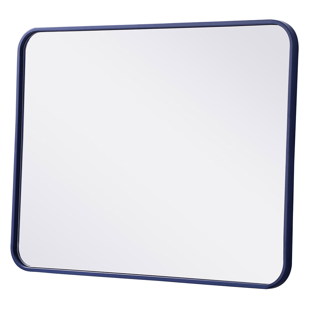 Elegant Wall Mirror - Blue, L 32" (MR802432BL)