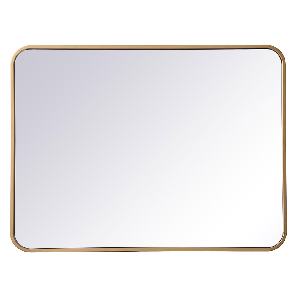 Elegant Wall Mirror - Brass, L 32" (MR802432BR)