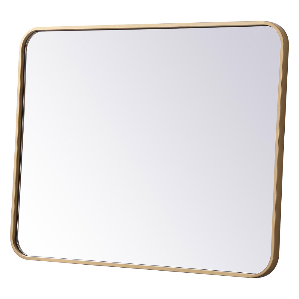 Elegant Wall Mirror - Brass, L 32" (MR802432BR)