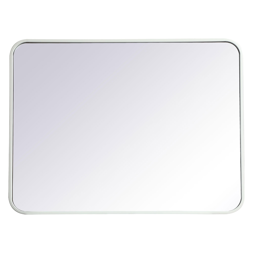 Elegant Wall Mirror - White, L 32" (MR802432WH)