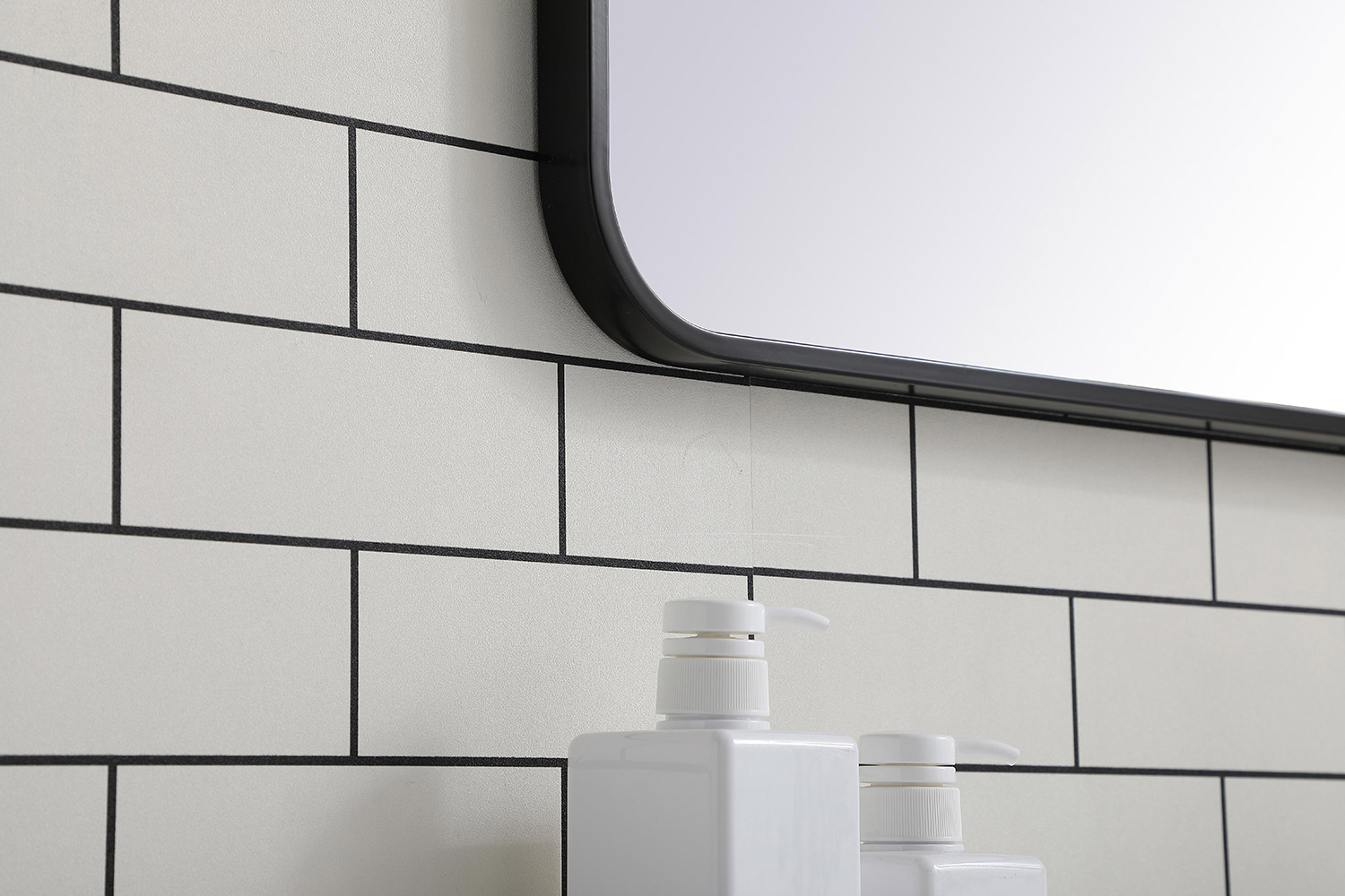 Elegant Wall Mirror - Black, L 36" (MR802436BK)