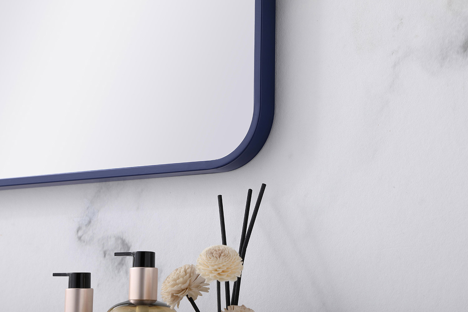 Elegant Wall Mirror - Blue, L 36" (MR802436BL)