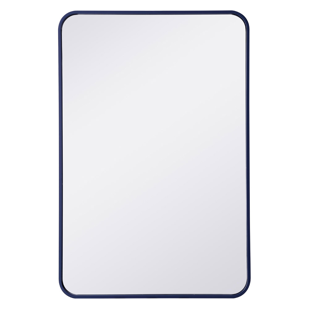 Elegant Wall Mirror - Blue, L 36" (MR802436BL)