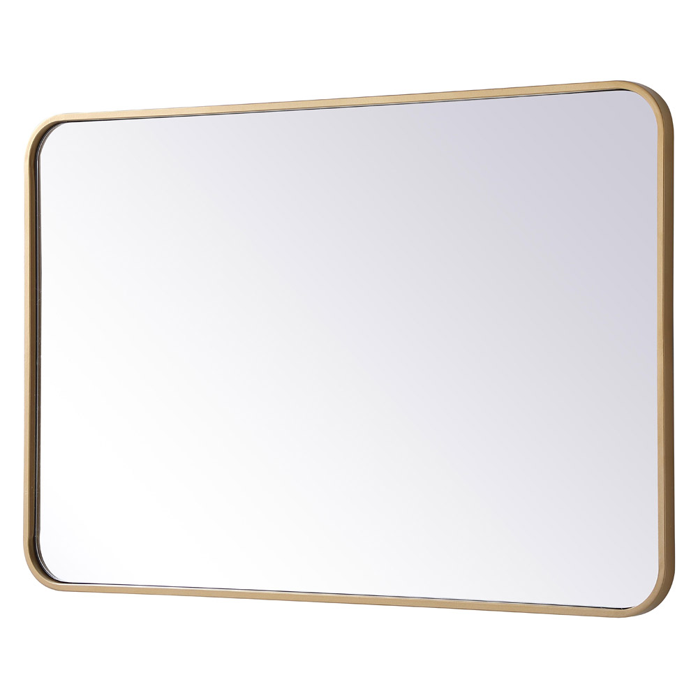 Elegant Wall Mirror - Brass, L 36" (MR802436BR)