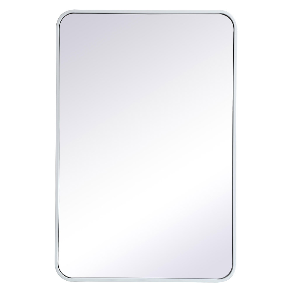 Elegant Wall Mirror - White, L 36" (MR802436WH)