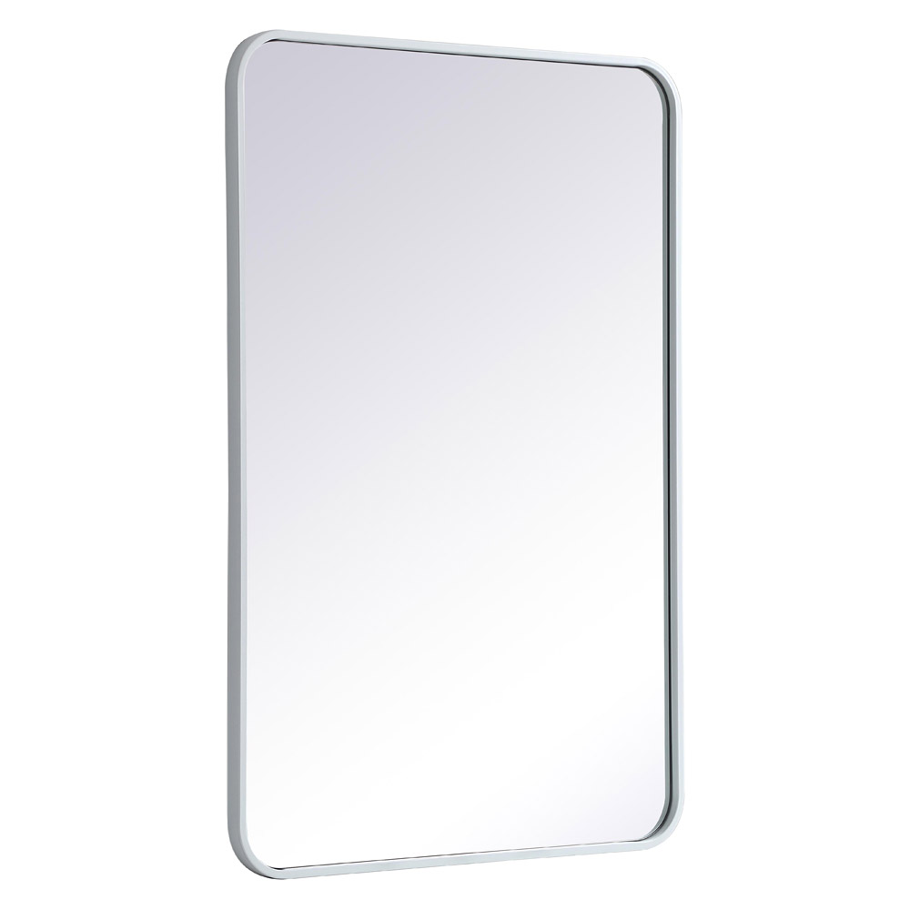 Elegant Wall Mirror - White, L 36" (MR802436WH)