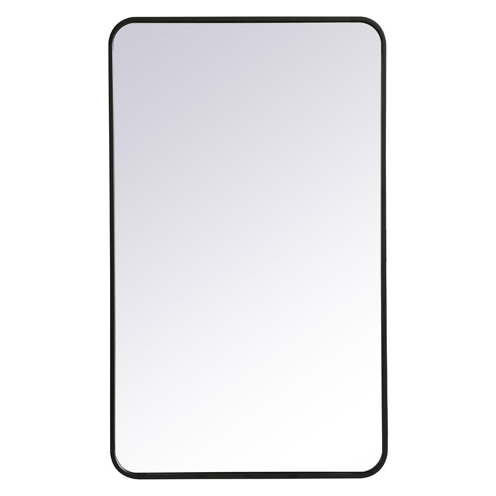 Elegant Wall Mirror - Black, L 40" (MR802440BK)