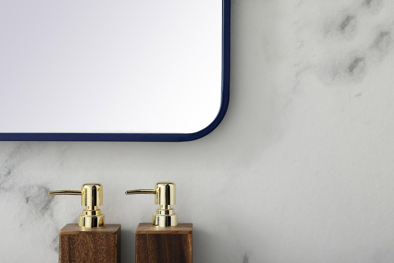 Elegant Wall Mirror - Blue, L 40" (MR802440BL)