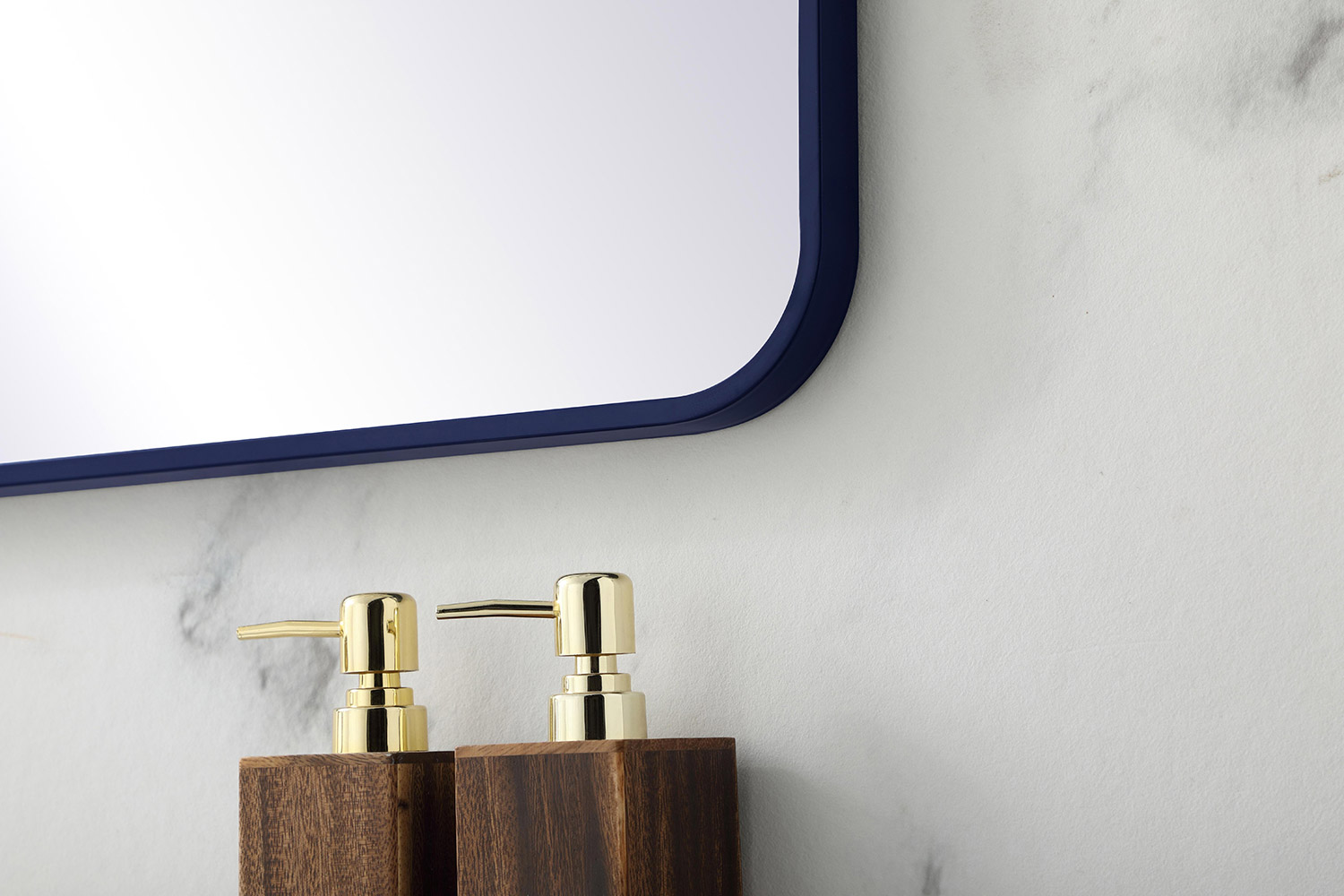 Elegant Wall Mirror - Blue, L 40" (MR802440BL)