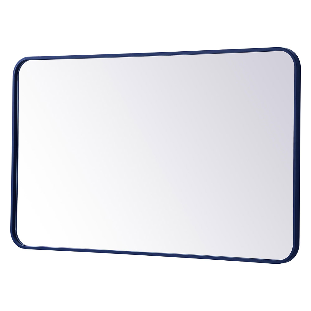 Elegant Wall Mirror - Blue, L 40" (MR802440BL)