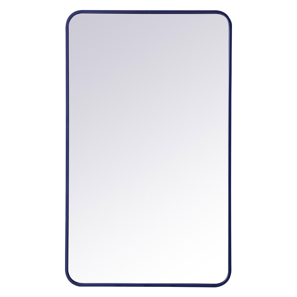 Elegant Wall Mirror - Blue, L 40" (MR802440BL)