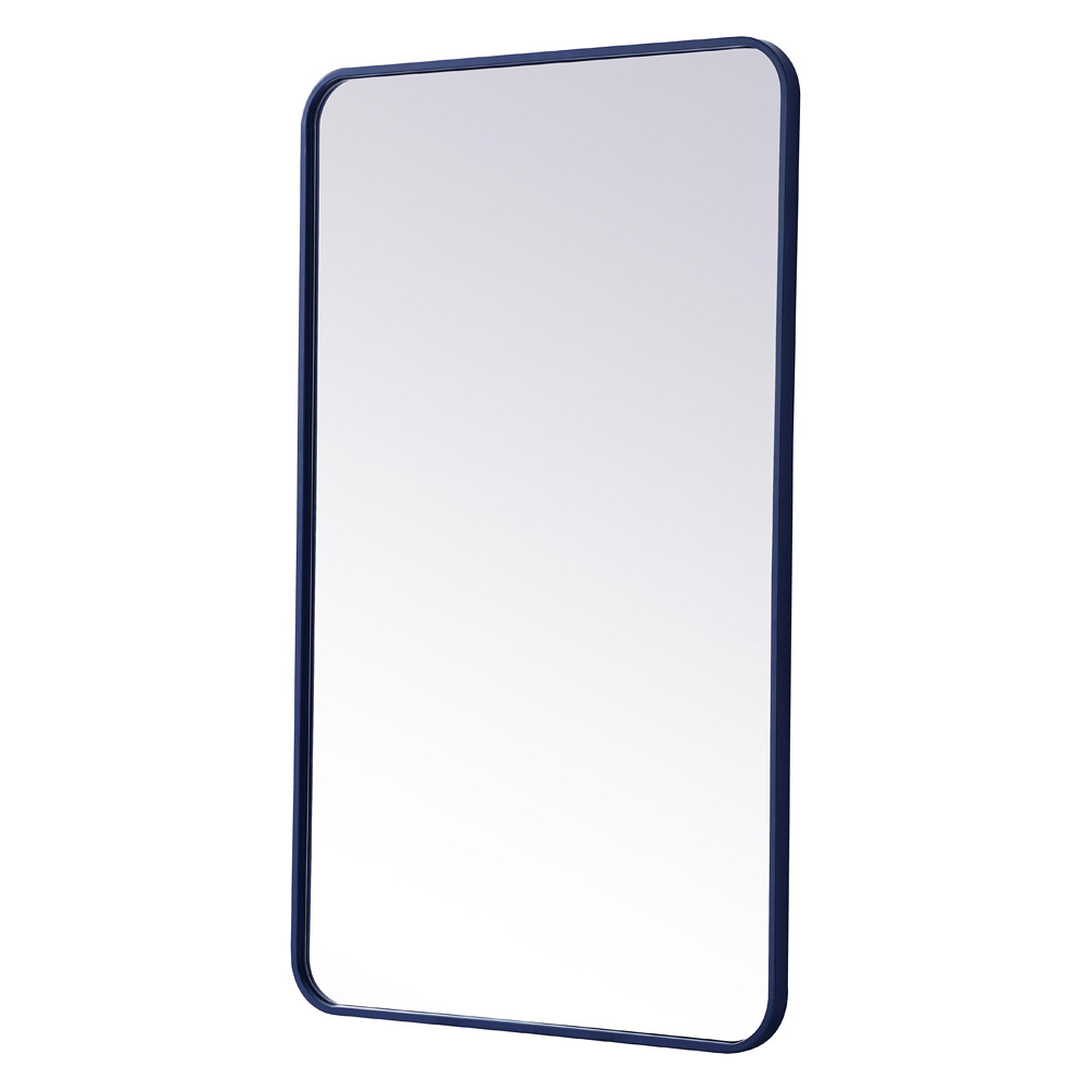 Elegant Wall Mirror - Blue, L 40" (MR802440BL)