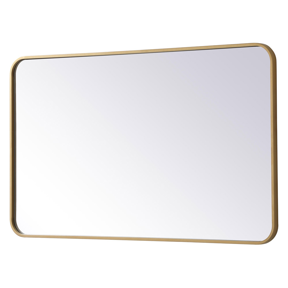 Elegant Wall Mirror - Brass, L 40" (MR802440BR)