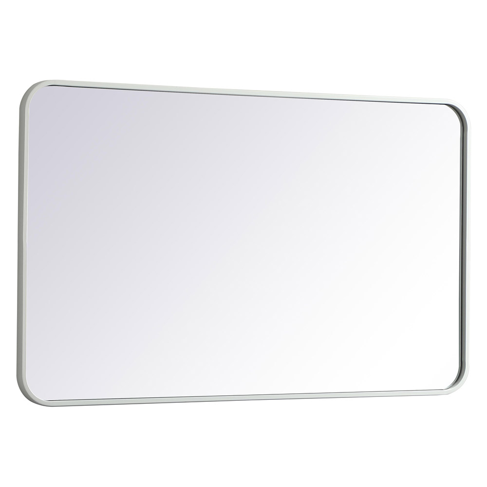 Elegant Wall Mirror - White, L 40" (MR802440WH)