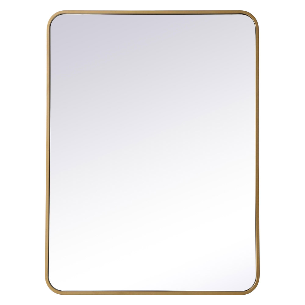 Elegant Wall Mirror - Brass, L 36" (MR802736BR)