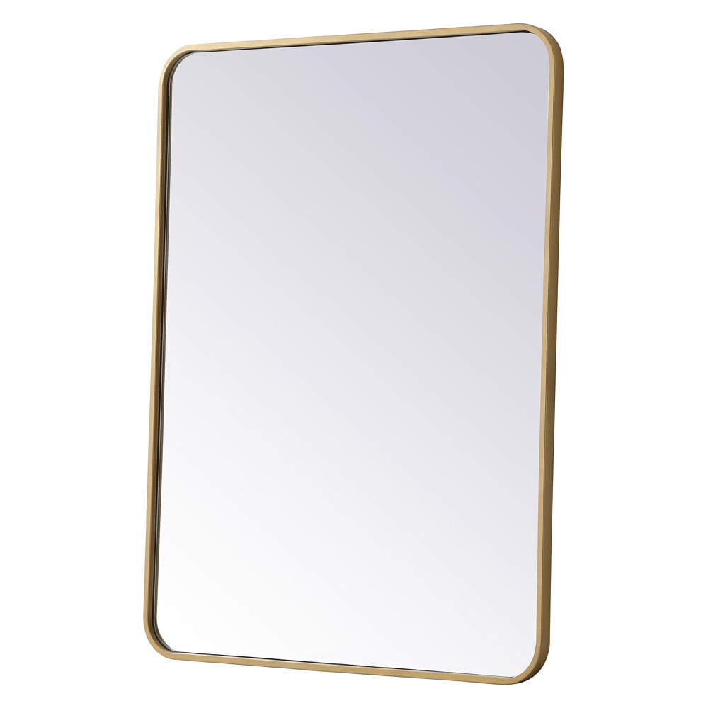 Elegant Wall Mirror - Brass, L 36" (MR802736BR)