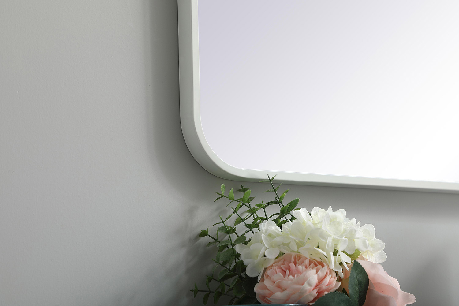 Elegant Wall Mirror - White, L 36" (MR802736WH)