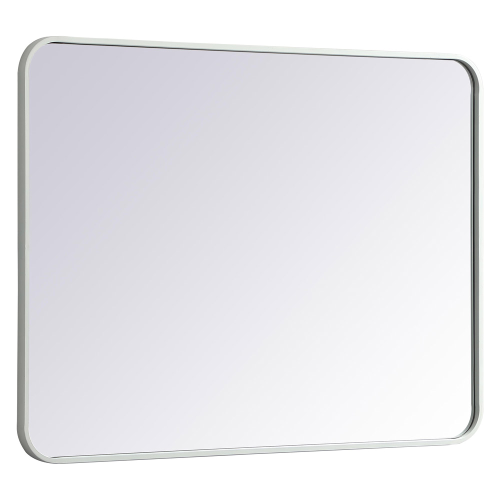 Elegant Wall Mirror - White, L 36" (MR802736WH)