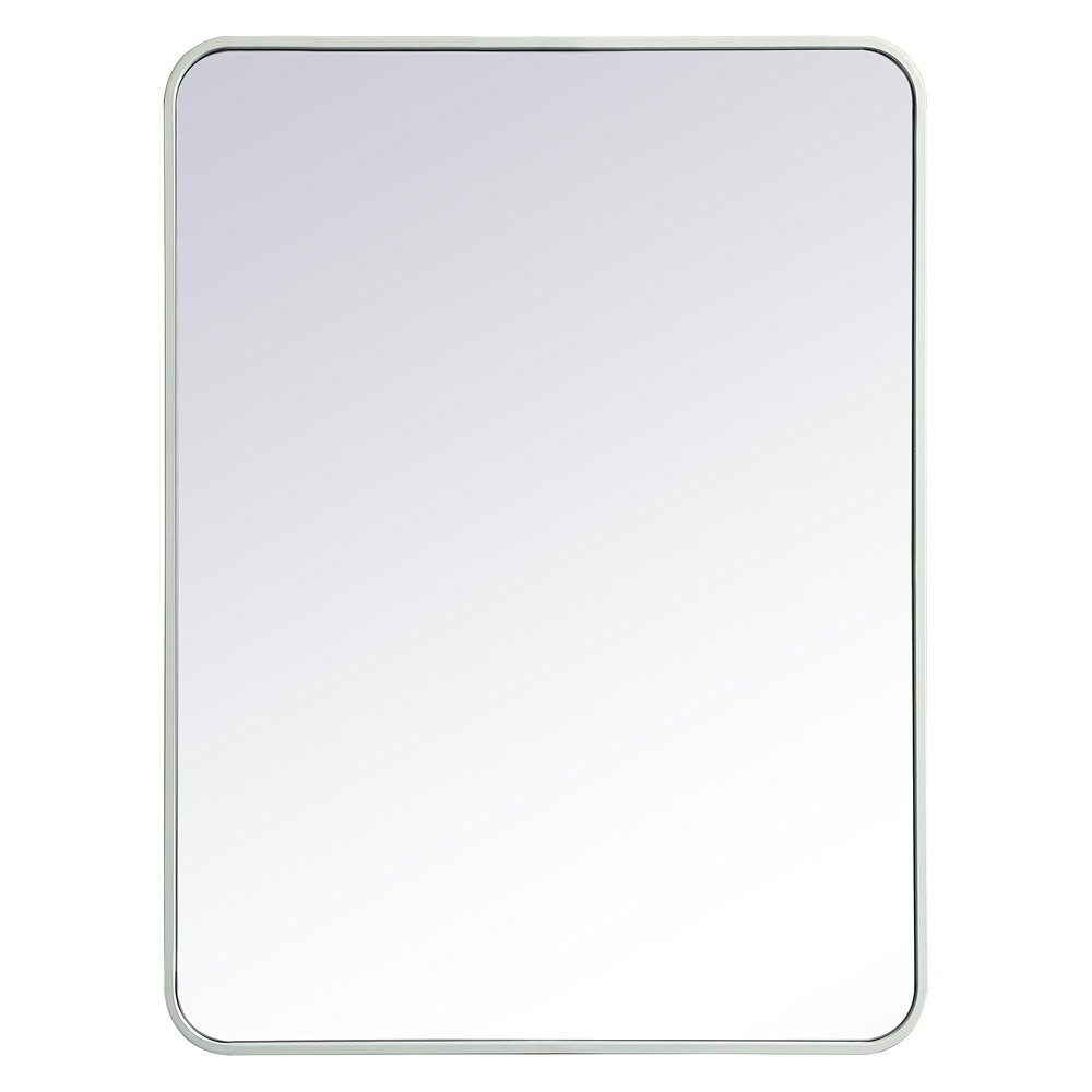 Elegant Wall Mirror - White, L 36" (MR802736WH)