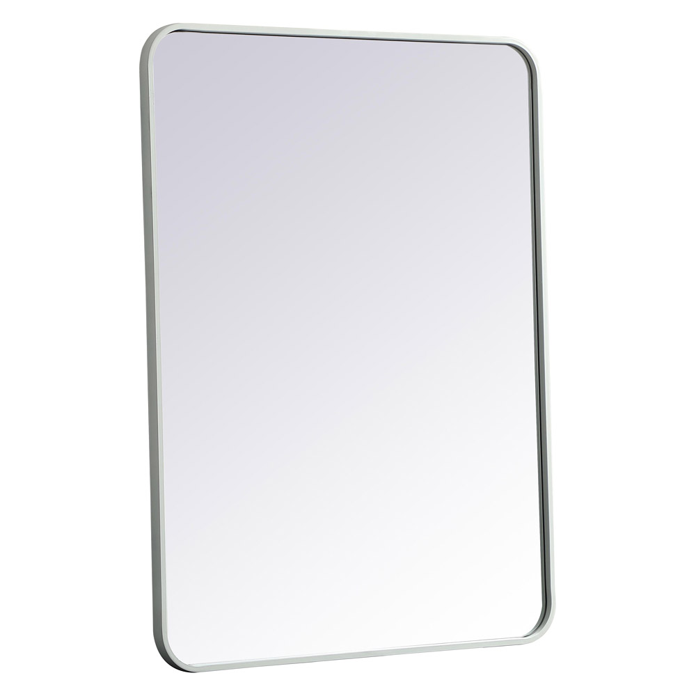 Elegant Wall Mirror - White, L 36" (MR802736WH)