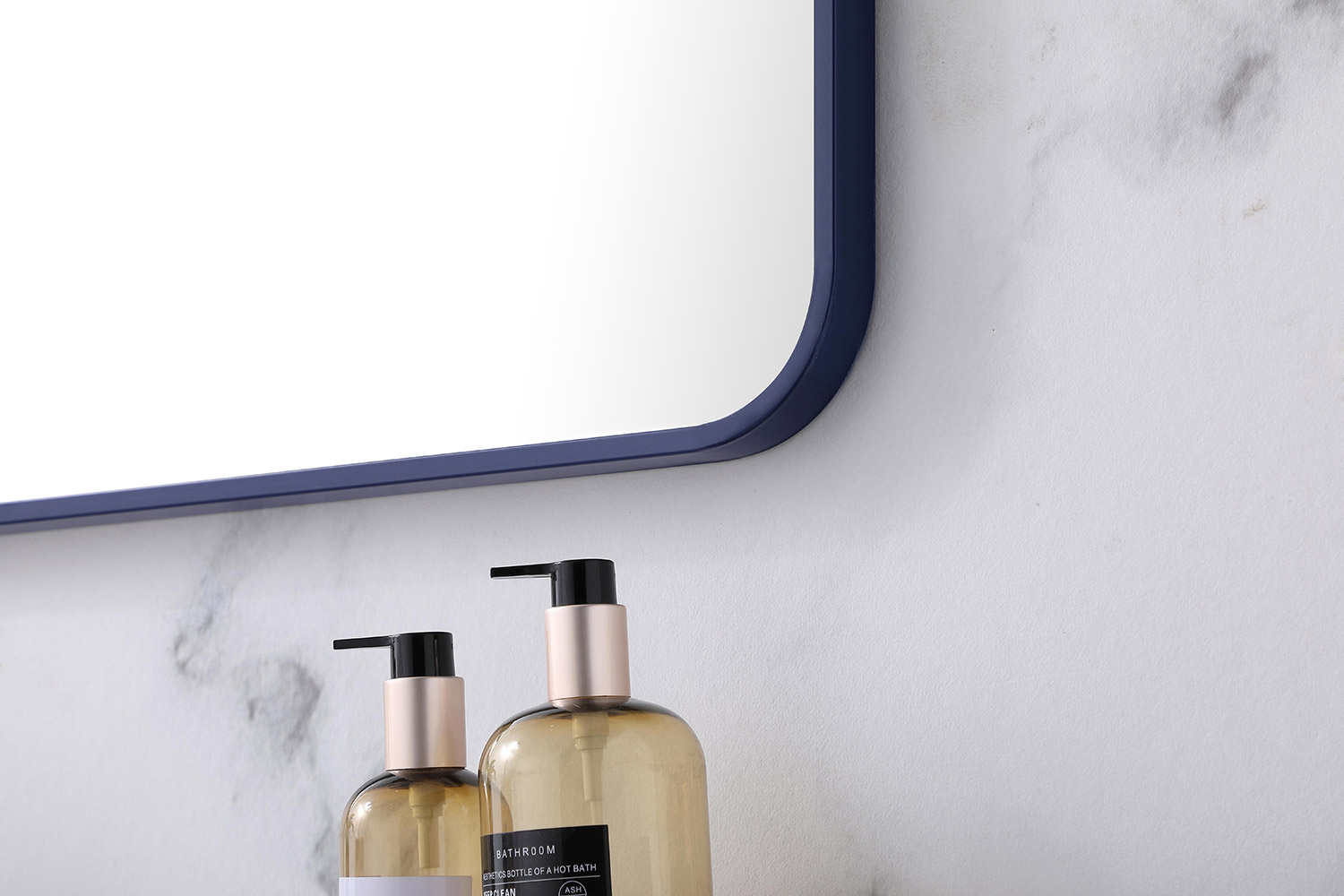 Elegant Wall Mirror - Blue, L 40" (MR802740BL)