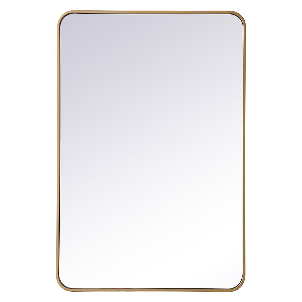 Elegant Wall Mirror - Brass, L 40" (MR802740BR)