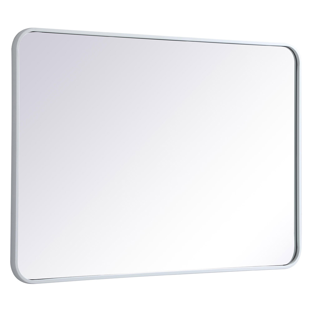 Elegant Wall Mirror - White, L 40" (MR802740WH)