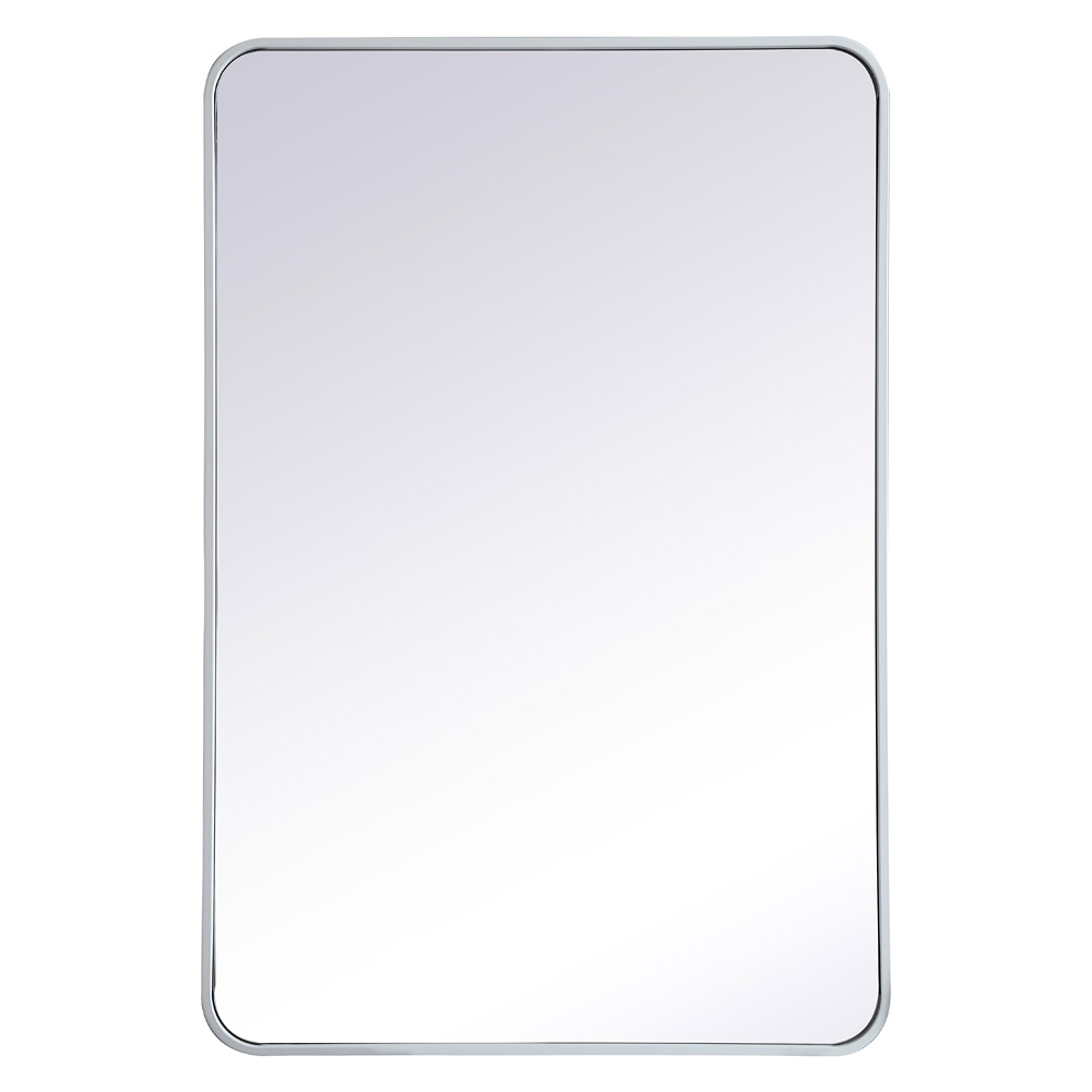 Elegant Wall Mirror - White, L 40" (MR802740WH)