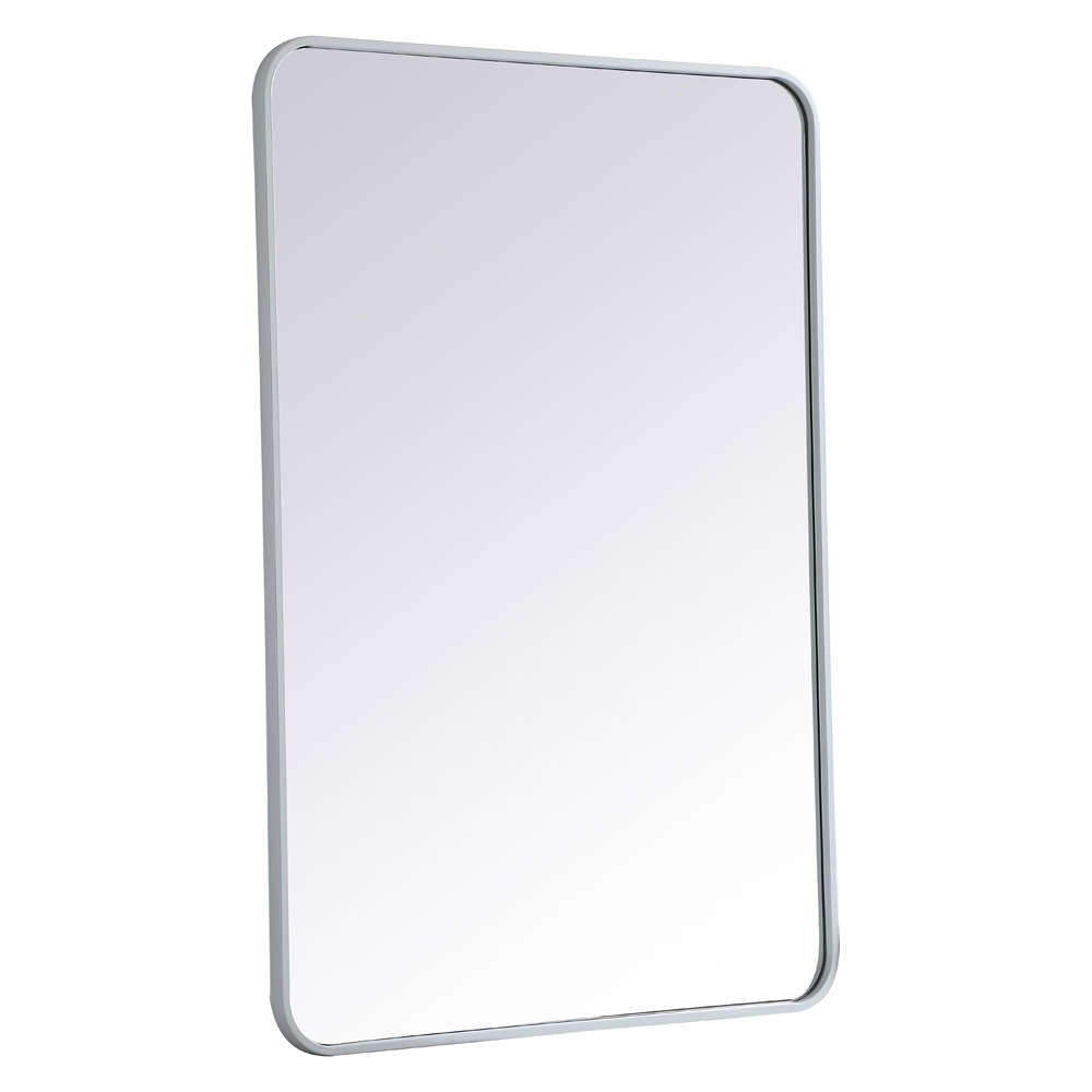 Elegant Wall Mirror - White, L 40" (MR802740WH)