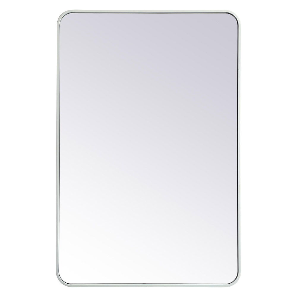 Elegant Wall Mirror - White, L 42" (MR802842WH)