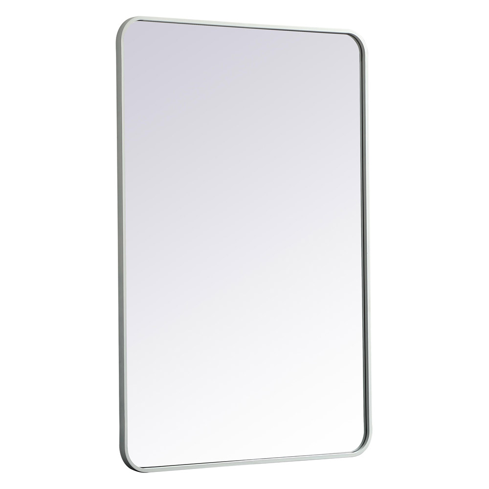 Elegant Wall Mirror - White, L 42" (MR802842WH)