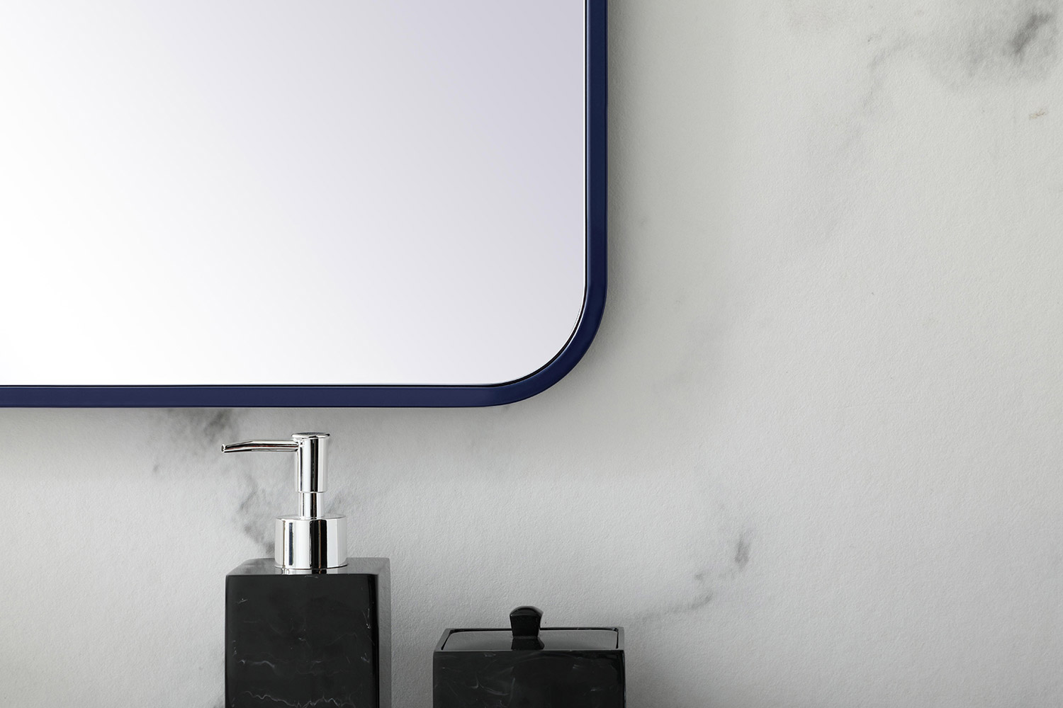 Elegant Wall Mirror - Blue, L 36" (MR803036BL)