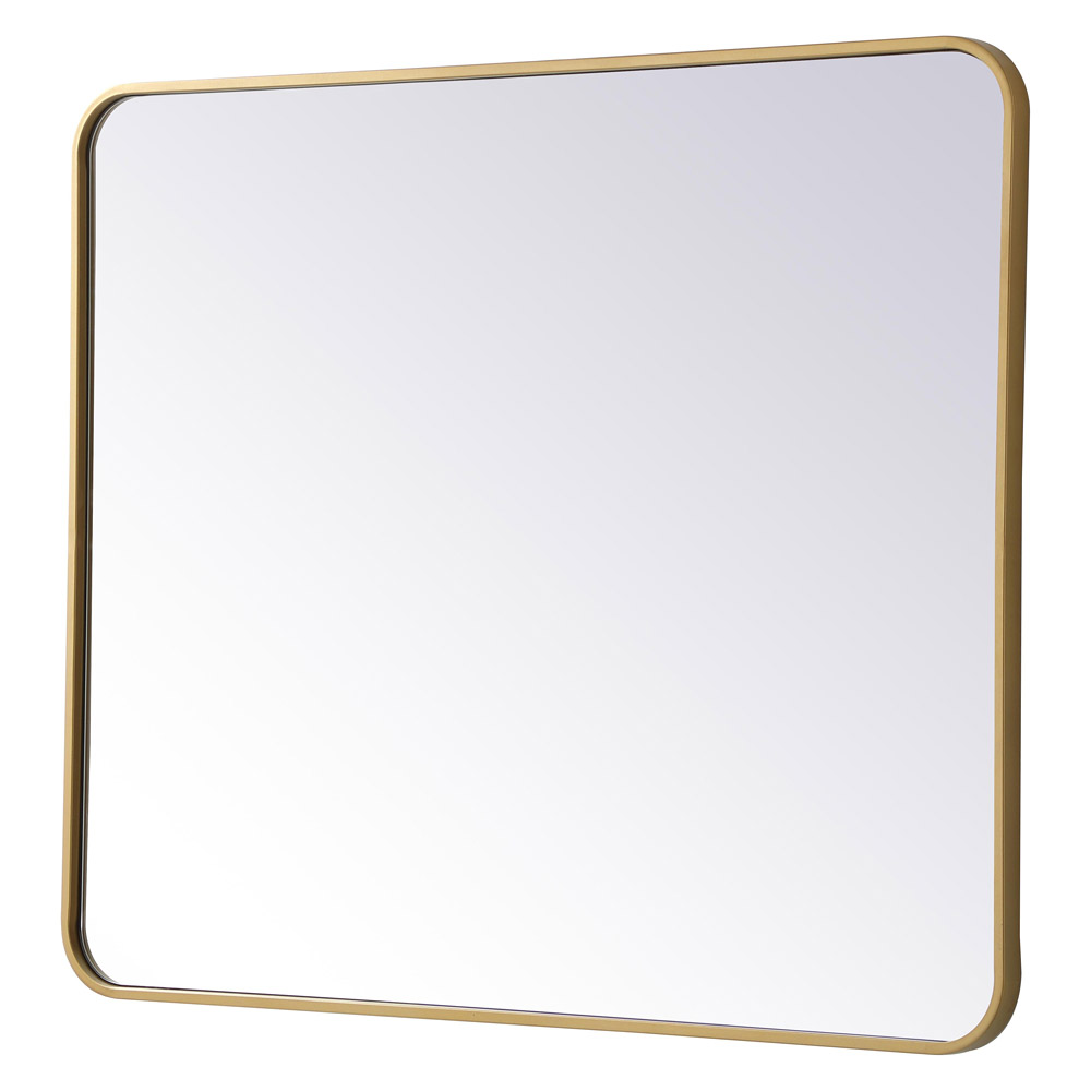 Elegant Wall Mirror - Brass, L 36" (MR803036BR)