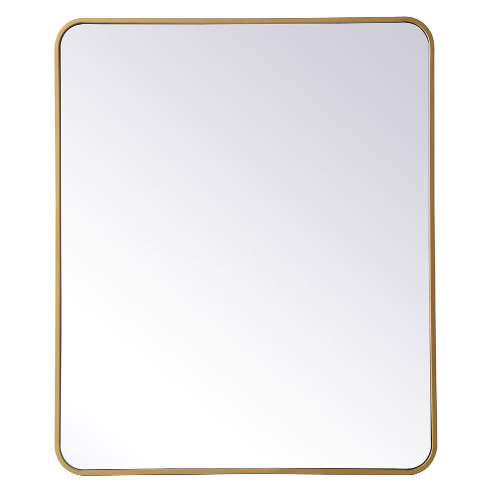 Elegant Wall Mirror - Brass, L 36" (MR803036BR)