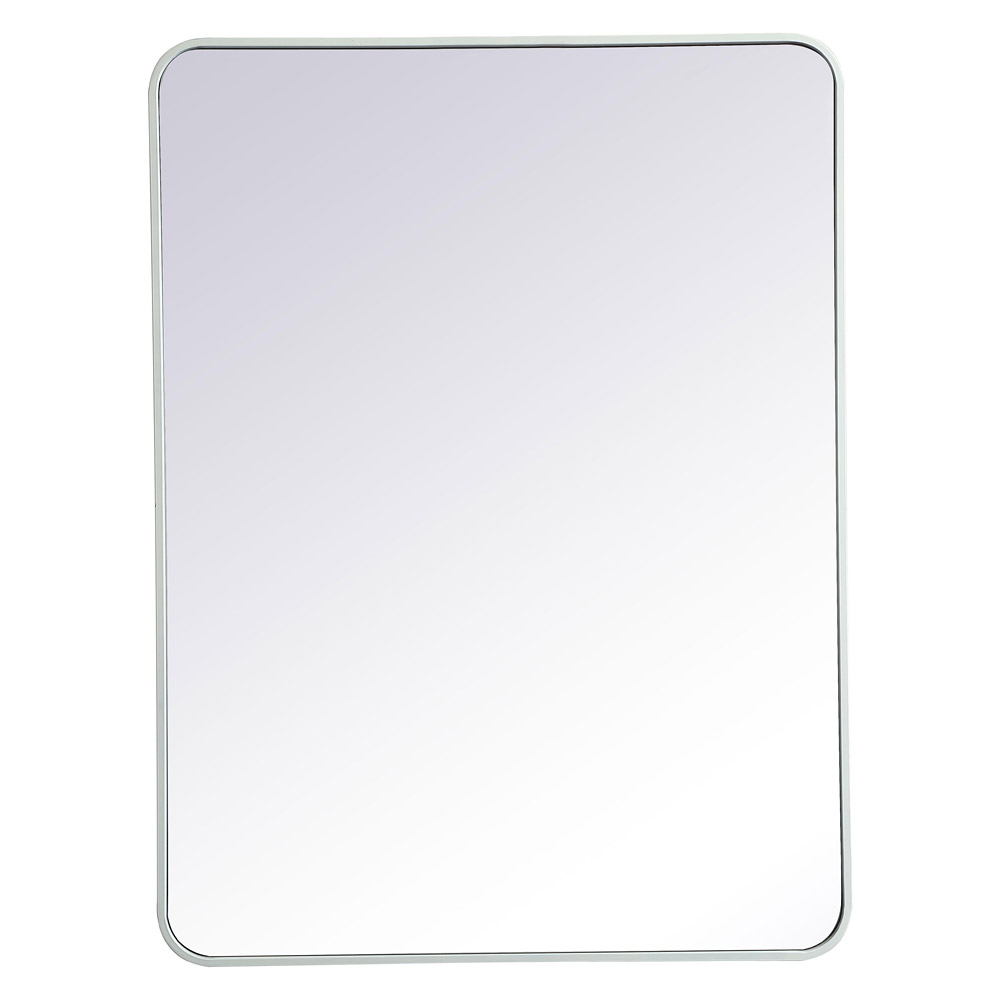 Elegant Wall Mirror - White, L 40" (MR803040WH)