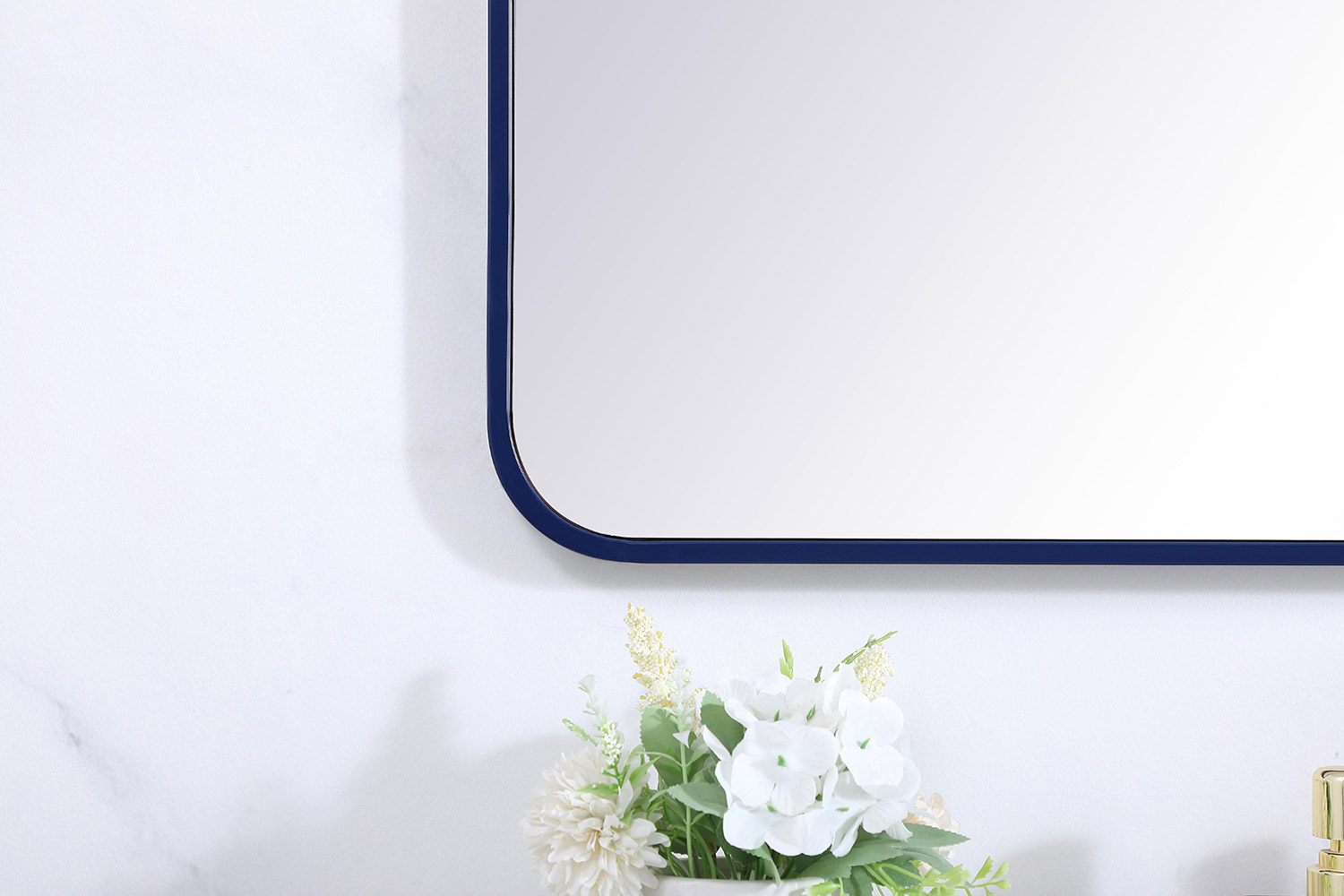 Elegant Wall Mirror - Blue, L 60" (MR803060BL)