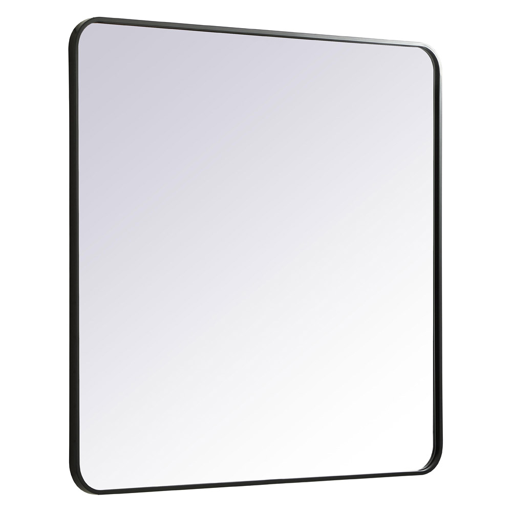 Elegant Wall Mirror - Black, L 36" (MR803636BK)